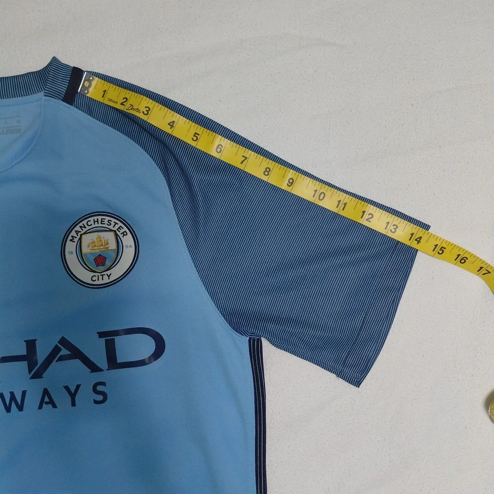 Manchester City Nike Shirt 2016-2017 Football Soccer Jersey Size Small Dri Fit